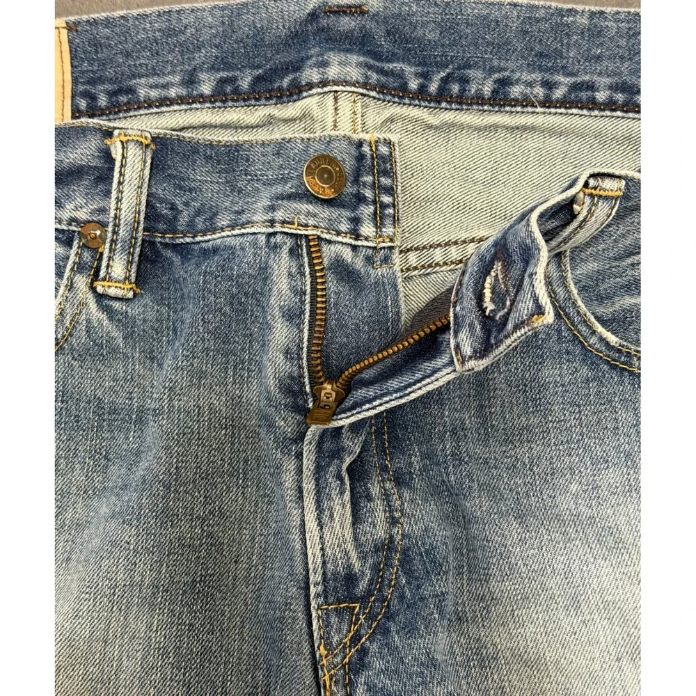 Polo‎ Ralph Lauren Mens sz 32 Patchwork Denim Shorts Mickey Mouse Plaid cutoff